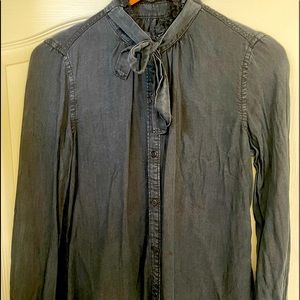 Ladies tie neck blouse